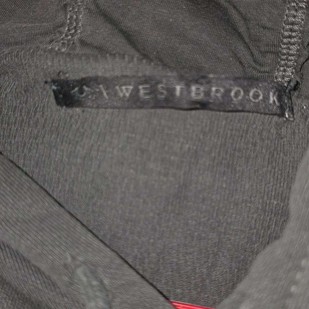 True Religion X Westbrook Layered Washed Black Gray Hoodie